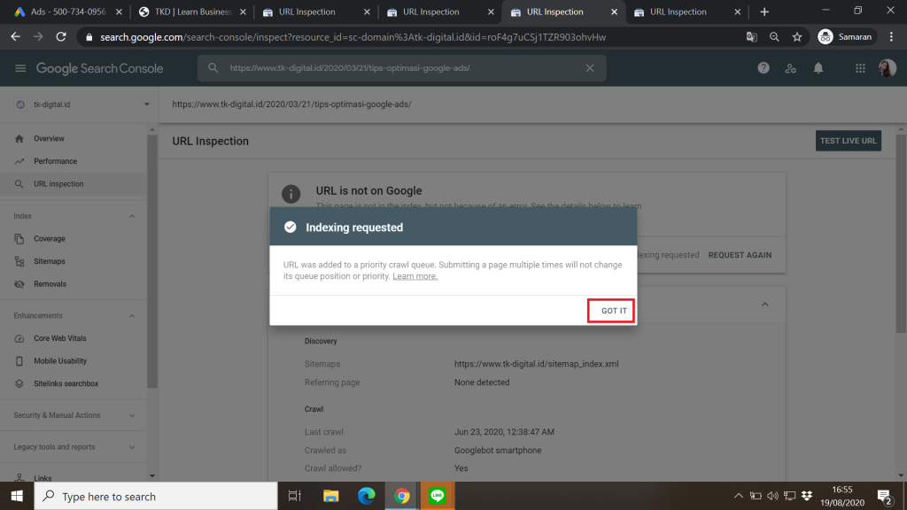 Cara Mengindeks Artikel Ke Google Search Console