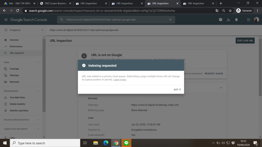 Cara Mengindeks Artikel Ke Google Search Console