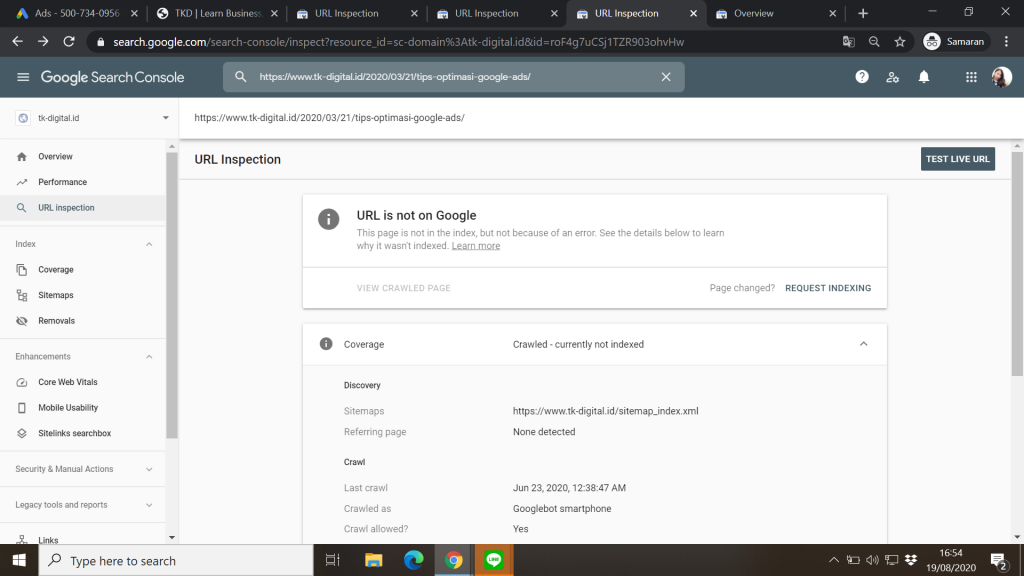 Cara Mengindeks Artikel Ke Google Search Console