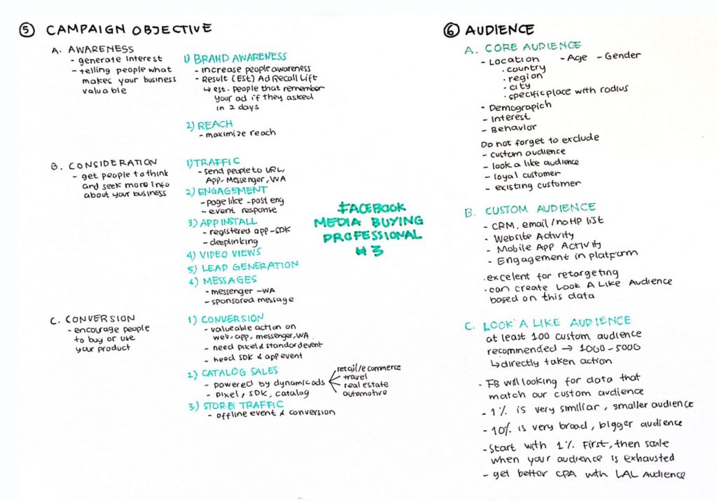 3 bagian struktur pembuatan facebook ads