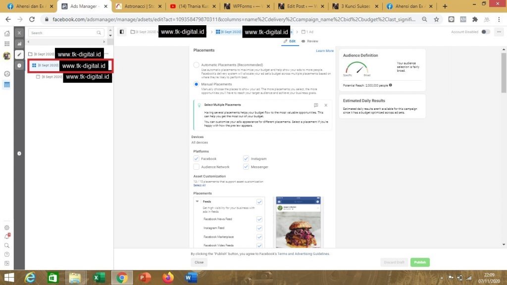 sukses beriklan di facebook ads & instagram ads