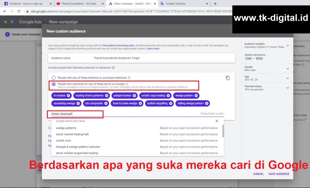 Cara Menentukan Target Audience Youtube Ads