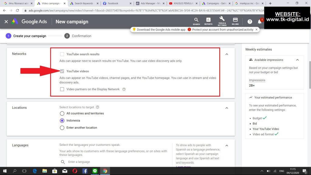Cara Membuat Youtube Ads