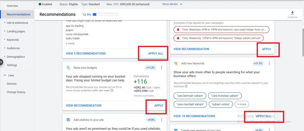 Tips Optimasi Google Ads