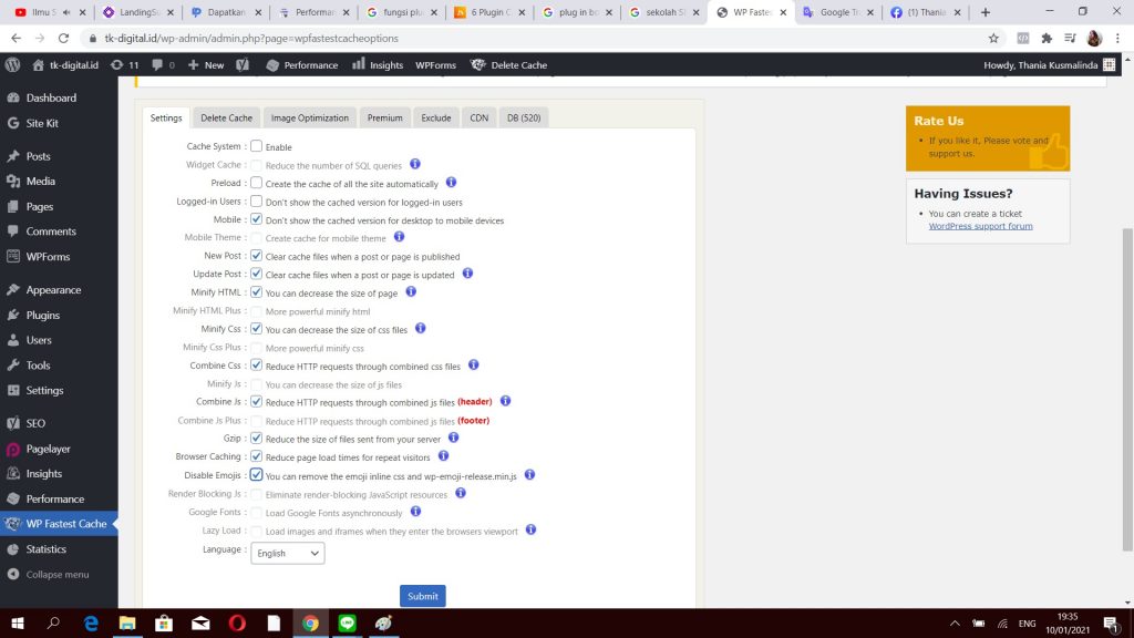 cara meningkatkan kecepatan website berbasis wordpress