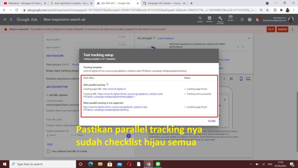 Cara Membuat UTM Link Parameter Tracking Template dengan UTM Parameter Menggunakan UTM Campaign Builder